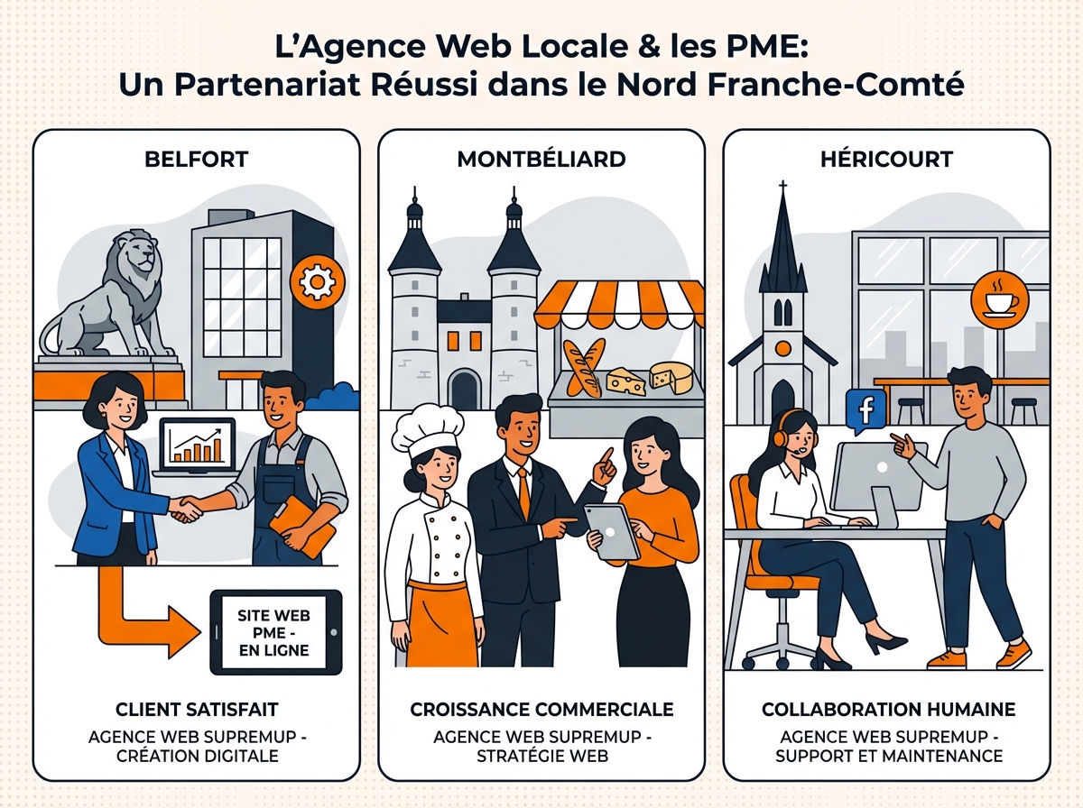 Clients SupremUp dans la région - Belfort, Montbéliard, Héricourt et alentours
